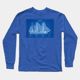 Eagle wix-327 United States Coast Guard Cutter - ABD Long Sleeve T-Shirt